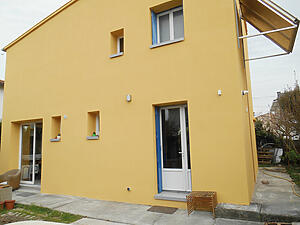 façade après isolation par l'extérieur