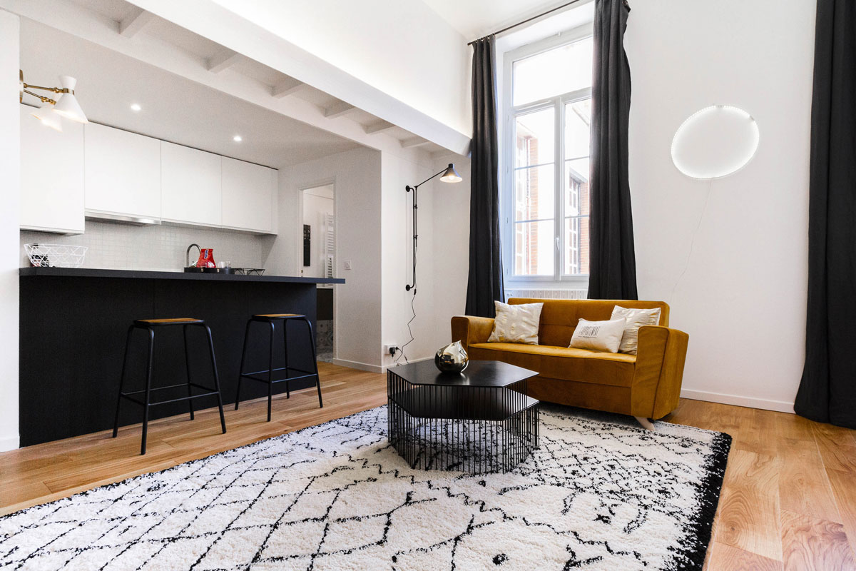appartement rénové cosy Toulouse carmes Stéphanie Chambourg