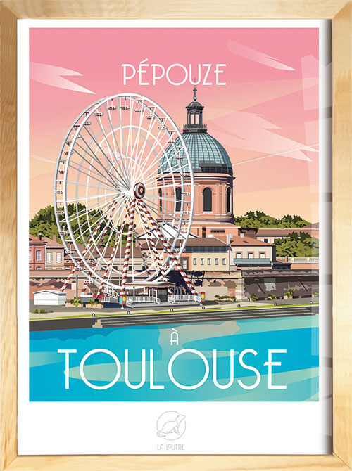 affiche tendance ville toulouse