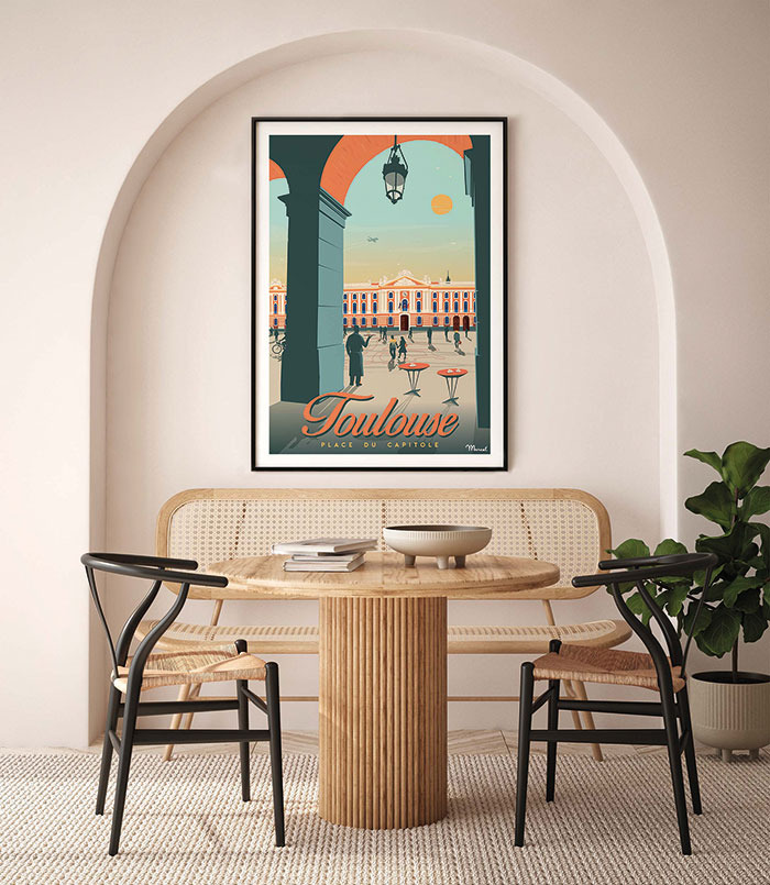 affiche tendance ville toulouse