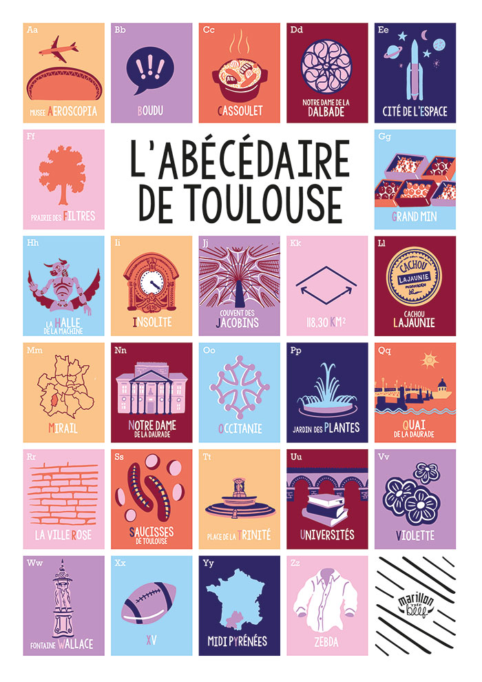affiche tendance ville toulouse