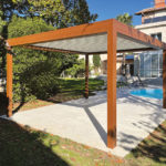 albi metal store pergola