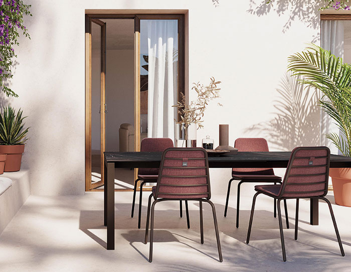 table assise chaise lounge luminaire canape exterieur jardin