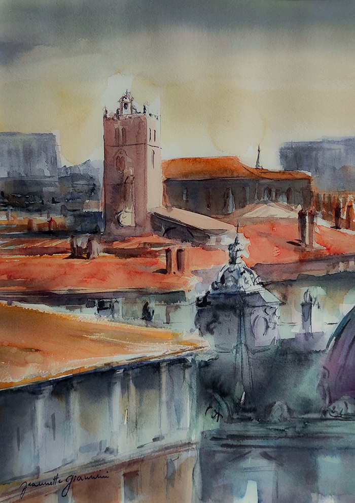 aquarelle jeannette giannini toulouse