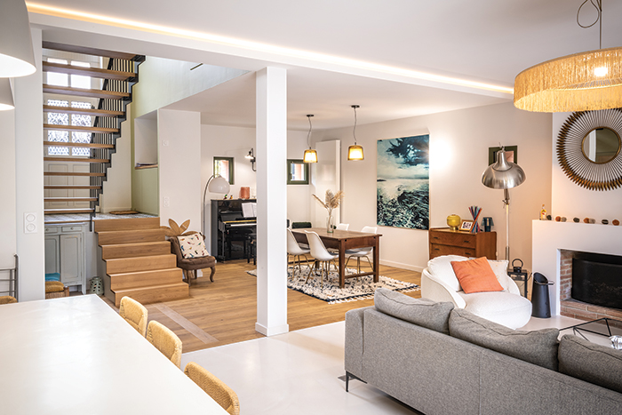 maison renovee cote pavee toulouse tramond architectes