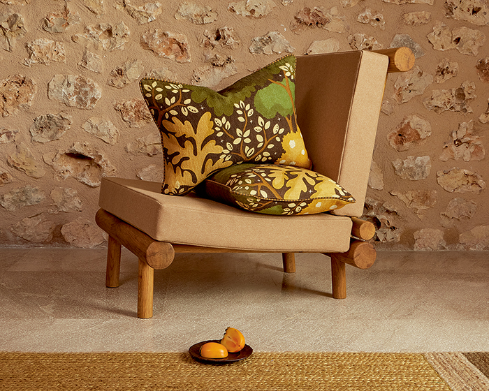 decoration tissus rideaux coussins